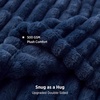 Bedsure Soft Double-Sided Faux Fur Throw Blanket, Light Brown, 50″x60″(Navy Blue)