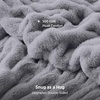 Bedsure Soft Double-Sided Faux Fur Throw Blanket, Light Brown, 50″x60″(Silver Grey)