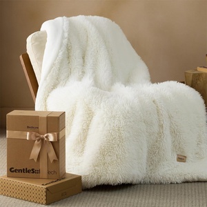 Bedsure Faux Fur White Throw Blanket, Fluffy Soft Shaggy Reversible(01 – White)