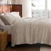 Bedsure Velvet Quilt Queen Size, Luxury Comforter Bedding Set, Beige(03 – Beige)