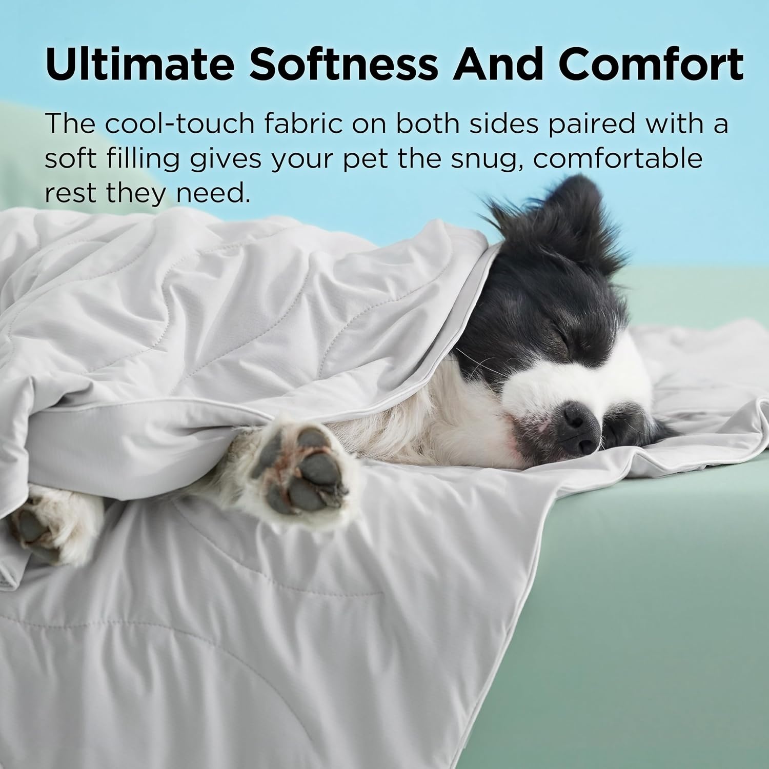 image:imageBedsure Cooling Mat35x23 amp Blanket 30x40 for Dogs Grey