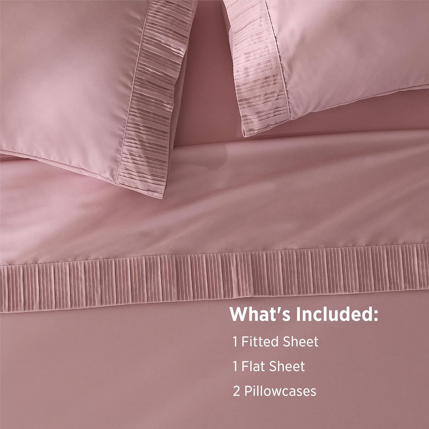 image:imageBedsure NonSlip Deep Pocket King Sheet Set Stay Put Fits 1418 MattressPink