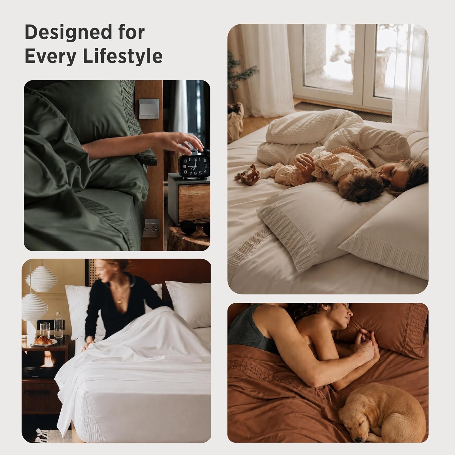 image:imageBedsure NonSlip Deep Pocket King Sheet Set Stay Put Fits 1418 MattressPink