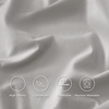Bedsure 100% Cotton Percale Sheets Twin Size, Twin Sheets Set with Deep Pocket Up to 16 Inches, Breathable & Crirsp Soft, Bedsheet & Pillowcase Sets, 3 Pieces, Grey(01 – Silver Grey)