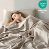 Bedsure 100% Cotton Percale Sheets Twin Size, Twin Sheets Set with Deep Pocket Up to 16 Inches, Breathable & Crirsp Soft, Bedsheet & Pillowcase Sets, 3 Pieces, Grey(06 – Linen)