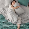 Bedsure 100% Cotton Percale Sheets Twin Size, Twin Sheets Set with Deep Pocket Up to 16 Inches, Breathable & Crirsp Soft, Bedsheet & Pillowcase Sets, 3 Pieces, Grey(01 – Silver Grey)