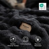 Bedsure 3D Cloud Bubble Fleece Twin Blanket for Bed, Burnt Orange, 60″×80″(Black)