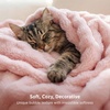Bedsure 3D Cloud Bubble Fleece Twin Blanket for Bed, Burnt Orange, 60″×80″(Pink)