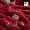 Bedsure 3D Cloud Bubble Fleece Twin Blanket for Bed, Burnt Orange, 60″×80″(Red)