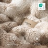 Bedsure 3D Cloud Bubble Fleece Twin Blanket for Bed, Burnt Orange, 60″×80″(Tie-dye Beige)