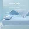 Bedsure Cooling Comforters Queen Size Set 4 Pieces, Blue Cooling Blanket for Hot Sleepers, Double-Sided Cool Tech Queen Bedding Set with Breathable Lightweight Comforter, Sheet & Pillowcases(02 – Blue)