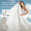 Bedsure Cooling Comforters Queen Size, White Seersucker Cool Bedding for Hot Sleepers 3 Pieces, Reversible Queen Bed Set with 1 Breathable Lightweight Comforter, 2 Pillowcases(White)
