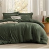 Bedsure Dark Green King Comforter Set, Soft Bed in a Bag 7 Pieces, Alternative Bedding for All Seasons, Breathable Marshmallow Prewashed Bed Set with Comforters, Sheets, Pillowcases & Shams(Dark Green)