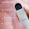 Bedsure Fluffy Bubble Faux Fur Heated Electric Blanket Twin, Coconut White(14 – Tie-dye Pink)
