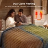 Bedsure Luxury Quilted Heated Blanket Full, Thick Electric Blanket, Ivory(04 – Bering Sea Square)