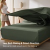 Bedsure Non-Slip Deep Pocket King Sheet Set, Stay Put Fits 14-18″ Mattress(Olive Green)