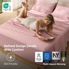 Bedsure Non-Slip Deep Pocket King Sheet Set, Stay Put Fits 14-18″ Mattress(Pink)