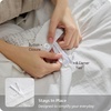 Bedsure PureWoven Space-Dyed Cotton Waffle Duvet Cover Set, Queen, White(02 – White (No Comforter))