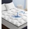Bedsure Waterproof Mattress Topper 800GSM Extra Thick Mattress Protector Pillow Top with 8-21″ Deep Pocket, Mattress Pad Fitted, Soft Bed Topper for Bed