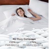 Bedsure Waterproof Twin Mattress Protector + Deep Pocket Twin Sheets Set (White + White)
