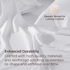 Bedsure Waterproof Twin Mattress Protector + Deep Pocket Twin Sheets Set (White + White)