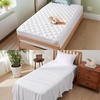 Bedsure Waterproof Twin Mattress Protector + Deep Pocket Twin Sheets Set (White + White)