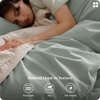 Bedsure PureWoven 100% Washed Cotton Duvet Cover Set, Twin Size, 2-PC(09 – Sage Green (No Comforter))