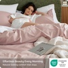Bedsure PureWoven 100% Washed Cotton Duvet Cover Set, Twin Size, 2-PC(21 – Black (No Comforter))