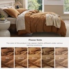 Bedsure PureWoven 100% Washed Cotton Duvet Cover Set, Twin Size, 2-PC(23 – Hazelnut Brown (No Comforter))