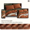 Bedsure PureWoven 100% Washed Cotton Duvet Cover Set, Twin Size, 2-PC(24 – Burnt Orange (No Comforter))