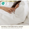 Bedsure PureWoven 100% Washed Cotton Duvet Cover Set, Twin Size, 2-PC(30 – Slub Coconut White (No Comforter))
