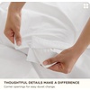 Bedsure PureWoven 100% Washed Cotton Duvet Cover Set, Twin Size, 2-PC(31 – Slub Bright White (No Comforter))
