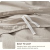 Bedsure PureWoven 100% Washed Cotton Duvet Cover Set, Twin Size, 2-PC(34 – Slub Natural Linen (No Comforter))