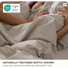Bedsure PureWoven 100% Washed Cotton Duvet Cover Set, Twin Size, 2-PC(34 – Slub Natural Linen (No Comforter))