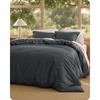 37 - Slub Charcoal (No Comforter)