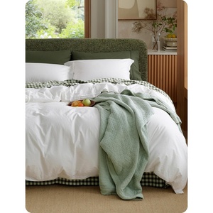Bedsure PureWoven 100% Washed Cotton Duvet Cover Set, Twin Size, 2-PC(01 – Natural White (No Comforter))