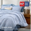 Bedsure Blue Gingham Comforter Set Queen Size, Soft Fall Bedding 3 pcs(02 – Blue Gingham)