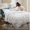 Bedsure Blue Gingham Comforter Set Queen Size, Soft Fall Bedding 3 pcs(03 – Black White Stripes)