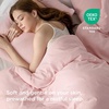Bedsure Queen Comforter Set with Checkered Throw Blanket for Couch – 4 Pieces, 1 Pink Comforter Queen Size, 2 Pillow Shams, 1 Checkered Blanket, Super Soft, Lightweight & Fluffy for Bed & Sofa(Pink)