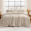 Bedsure 3D Cloud Bubble Comforter Set Fluffy Comforter King Beige 3 Pcs(01 – Beige)