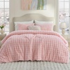 Bedsure 3D Cloud Bubble Comforter Set Fluffy Comforter King Beige 3 Pcs(02 – Pink)