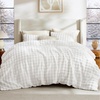 Bedsure 3D Cloud Bubble Comforter Set Fluffy Comforter King Beige 3 Pcs(03 – Off White)