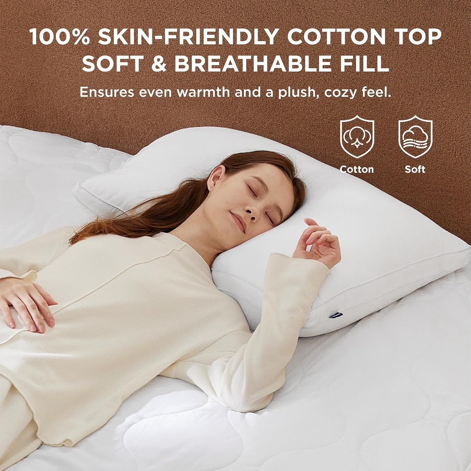 image:imageBedsure Waterproof Heated Mattress Pad Queen Cotton Top Electric Bed WarmerQueen