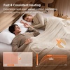 Bedsure 4-Zone Heated Mattress Pad Twin XL, Memory & Preheat, Bed Warmer(Queen)