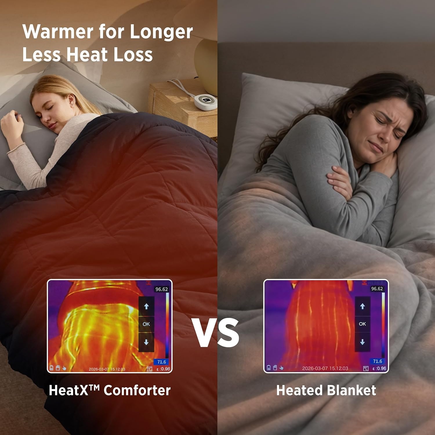 image:imageBedsure HeatX Heated Comforter Duvet Insert Queen Thick Heated Blanket04 Black
