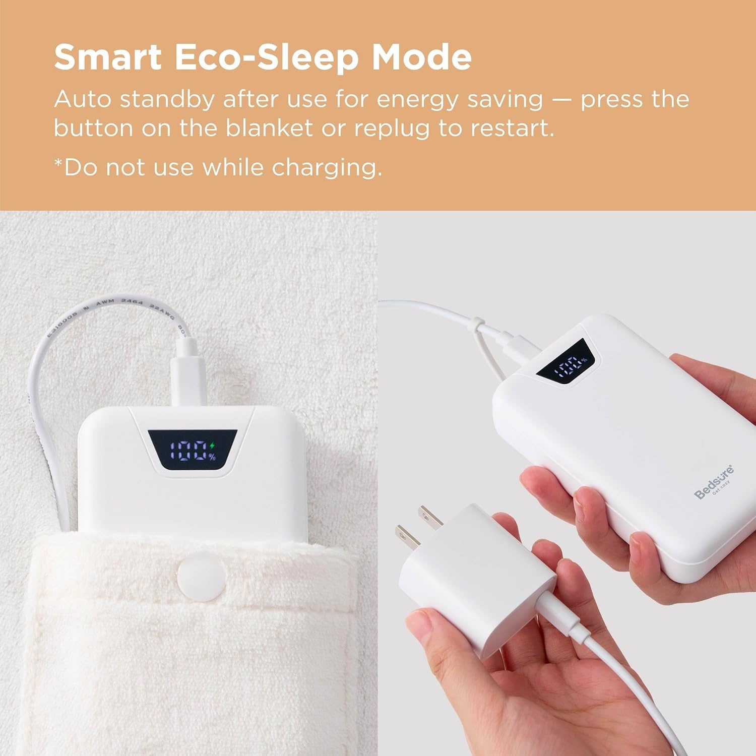 image:imageBedsure Portable Heated Wearable Blanket Hoodie Faux Cashmere Electric Blanket with 20000mAh Battery Pack Cordless USB Heated Throw Winter Gifts for Women 4 Heat Levels amp 4 Timers 22x43 Grey