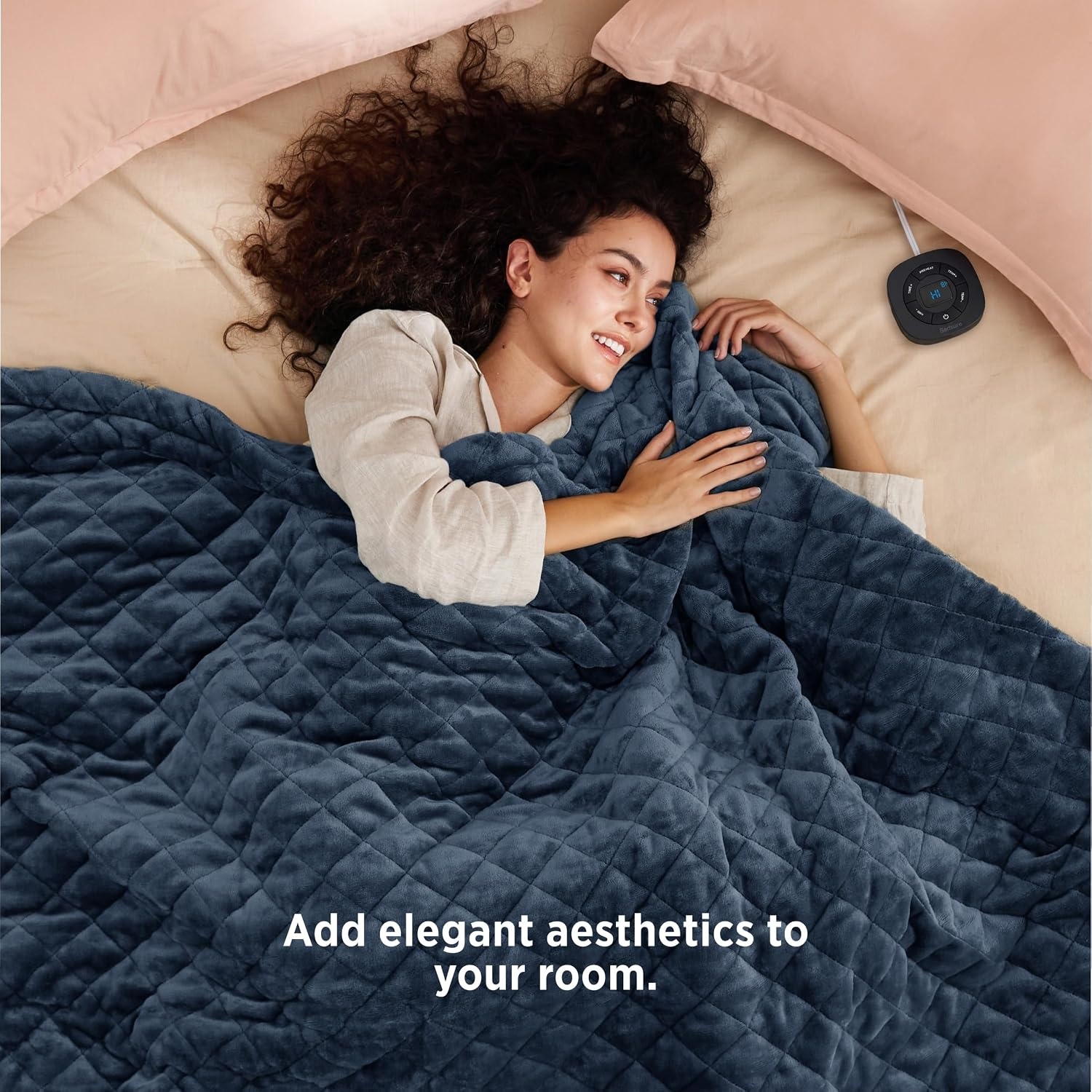 image:imageBedsure Quilted Heated Blanket Queen Size Filled for Extra Warmth Taupe10 Bering Sea Diamond