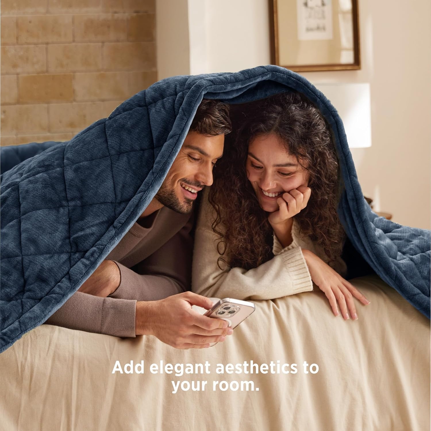 image:imageBedsure Quilted Heated Blanket Queen Size Filled for Extra Warmth Taupe10 Bering Sea Diamond