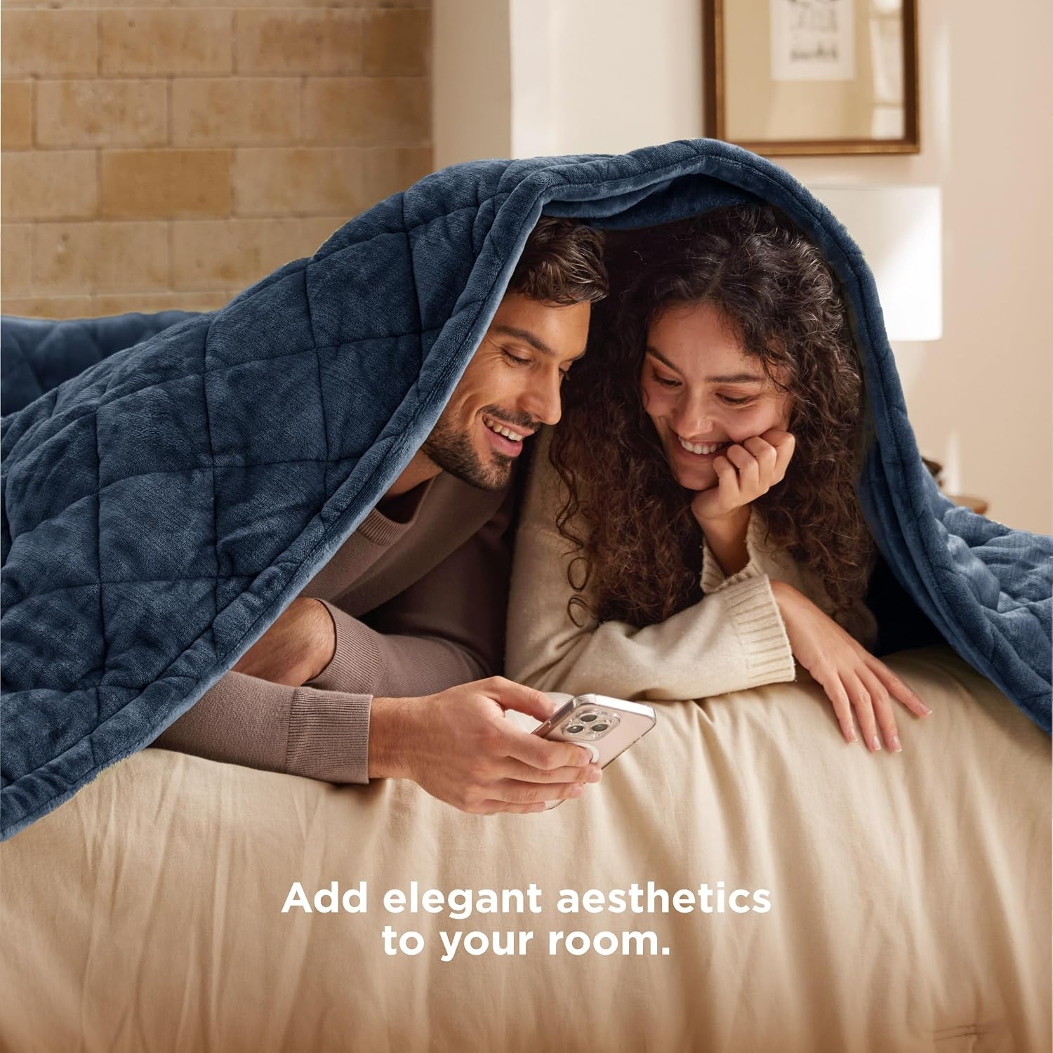 image:imageBedsure Quilted Heated Blanket Queen Size Filled for Extra Warmth Taupe10 Bering Sea Diamond