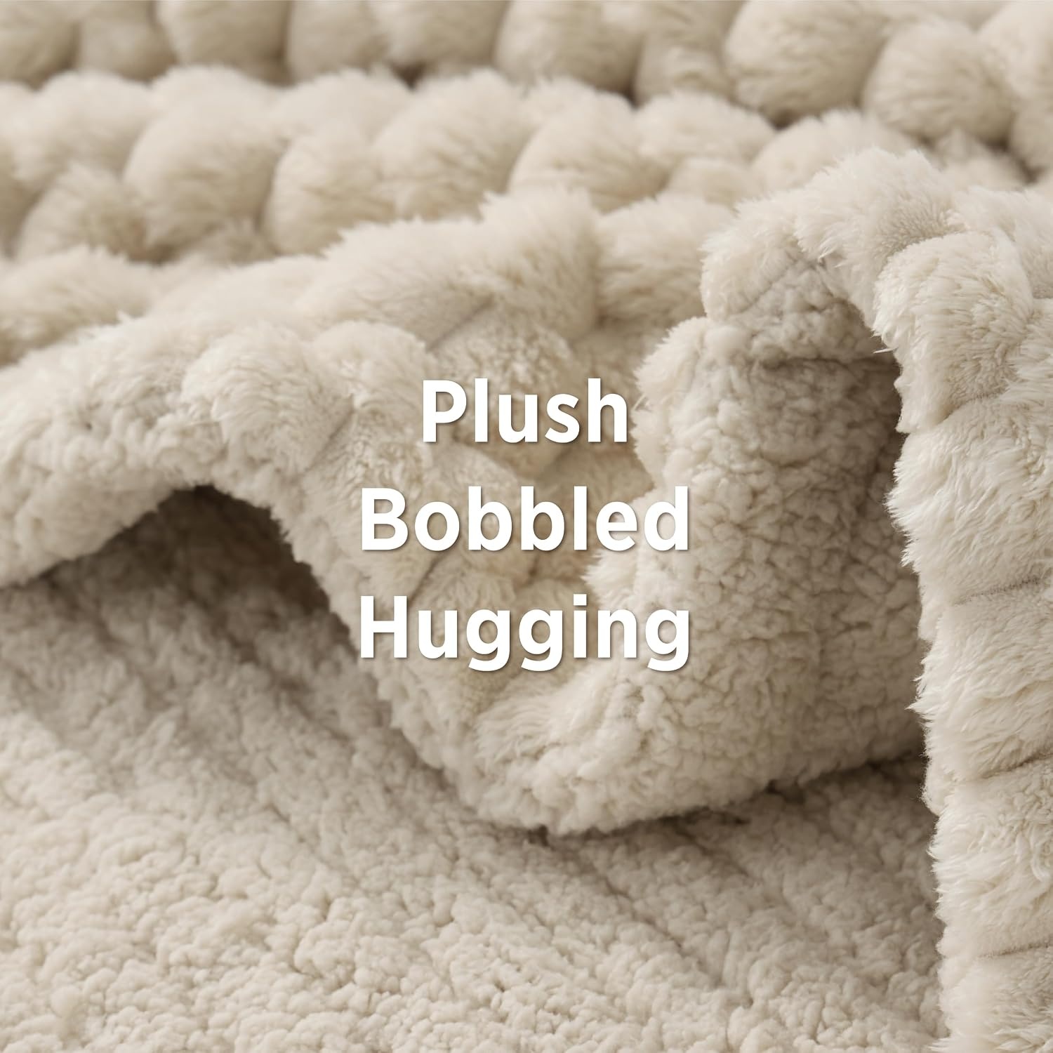image:imageBedsure Ribbed Electric Blanket Full Navy Heated Blanket Preheat12 Light Brown